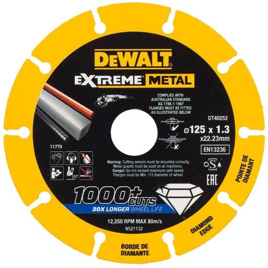 Diamond cutting disc DeWalt 125 x 22.23 x 1.3 mm
