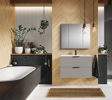 Vonios spintelė su praustuvu Elita Astra, pilk, 40,5x80x53