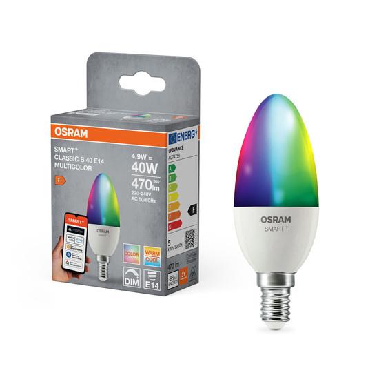 LED SMART BULB B40 E14 4.9W 470LM RGBW