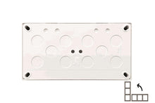 Surface-mounted frame LIREGUS MODERN, 2 gang, sand color