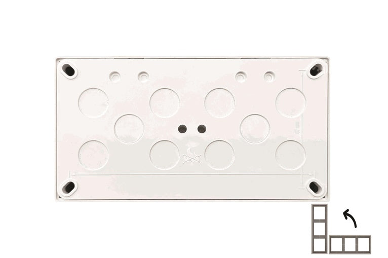 Surface-mounted frame LIREGUS MODERN, 2 gang, sand color