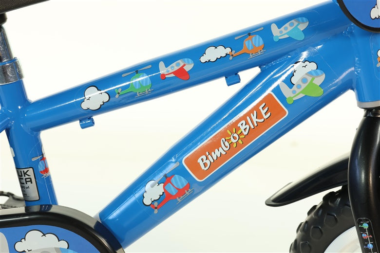 Children's Bicycle Bimbo Bike 412UL, blue/red, 12"