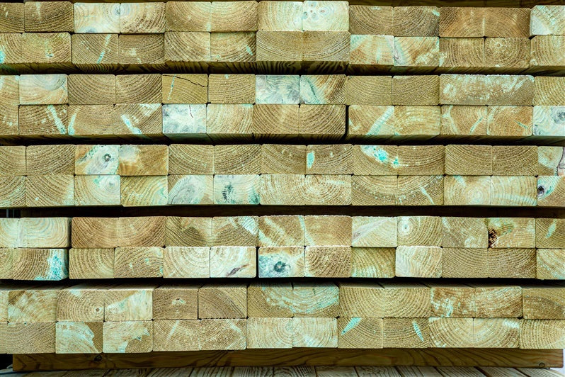 Heblowana kantówka, iglasta, z litego drewna/impregnowana, 240x10x2.5cm
