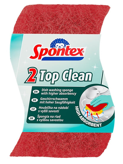 Exfoliating sponges Spontex Top Clean, 2 pcs.
