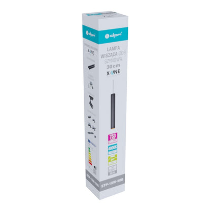 Šviestuvas bėginei sistemai DPM X-Line STP-12W-30B, 12 W,LED