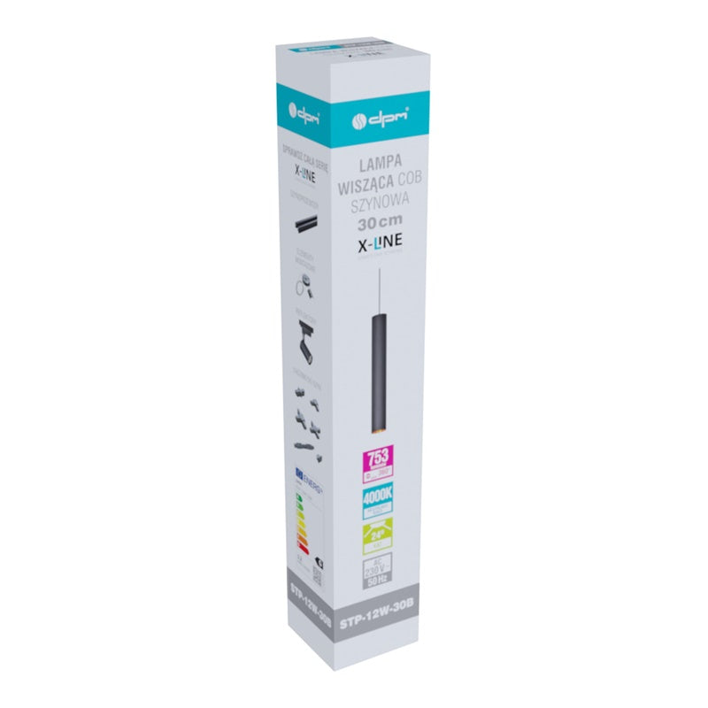 Oprawa do szynoprzewodu DPM X-Line STP-12W-30B, 12 W, LED