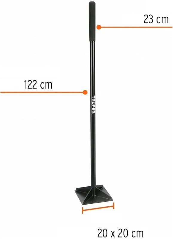 Truper Soil Compactor, 20 x 20 x 122 cm