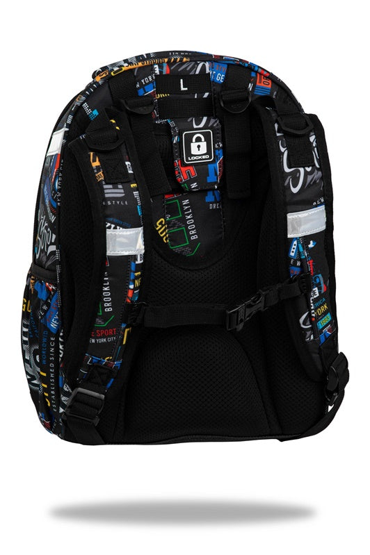 Kuprinė CoolPack Big City, juoda/įvairių spalvų