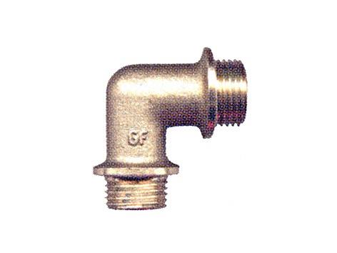Alkūnė TMD brass, 3/4", 90°, išoriniai sriegiai