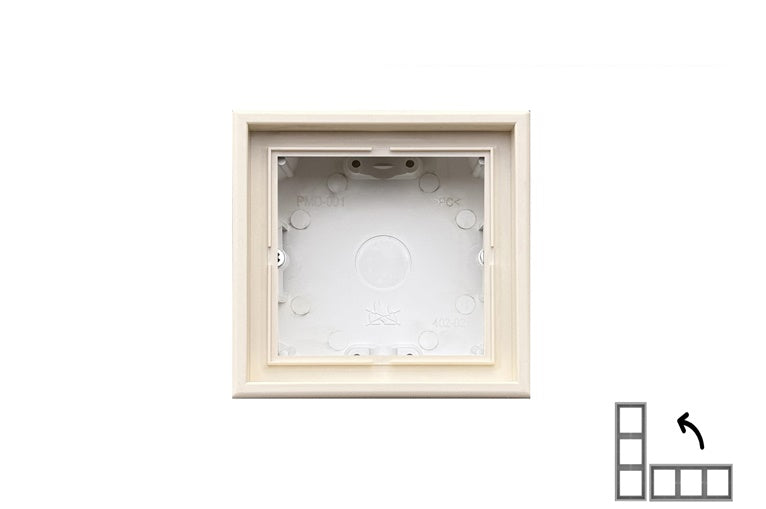 Surface mounting frame LIREGUS MODERN, matt sand color