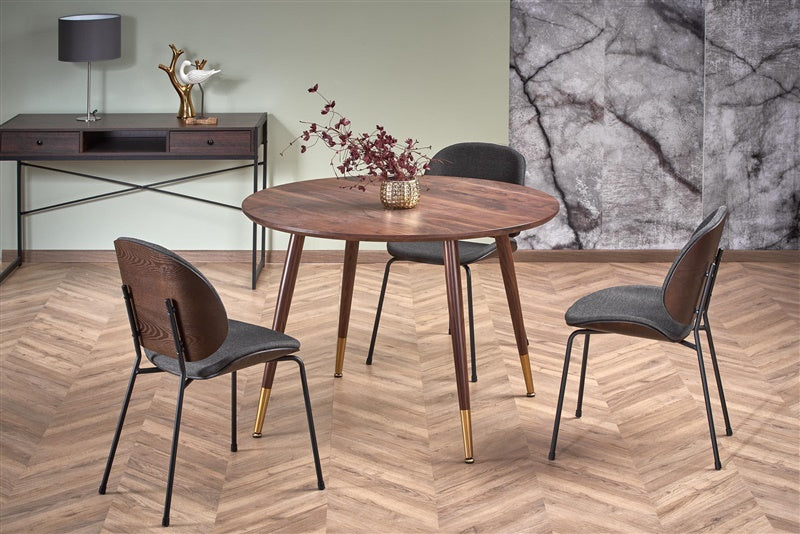 Dining table, brown, 110 cm x 100 cm x 72 - 76 cm