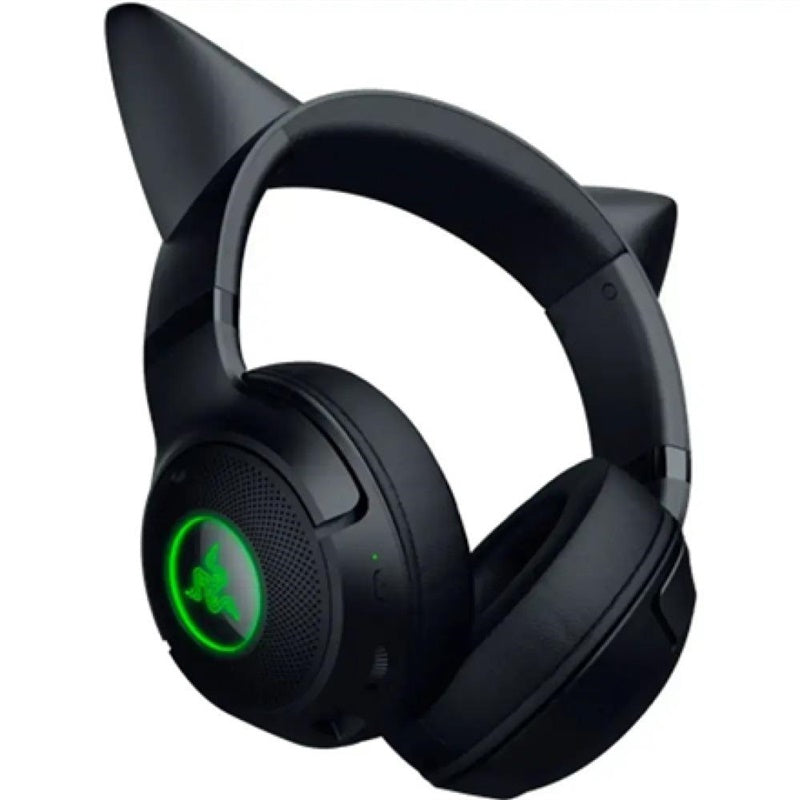 AUSINĖS RAZER KRAKEN V2 KITTY BT JUODOS