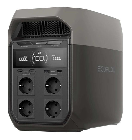 Nešiojamas įkroviklis EcoFlow 1800 - 3600W, juoda