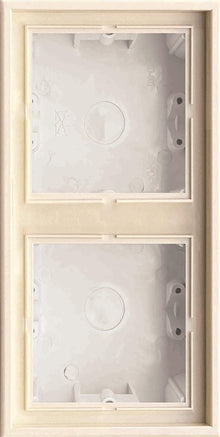 Surface-mounted frame LIREGUS MODERN, 2 gang, sand color