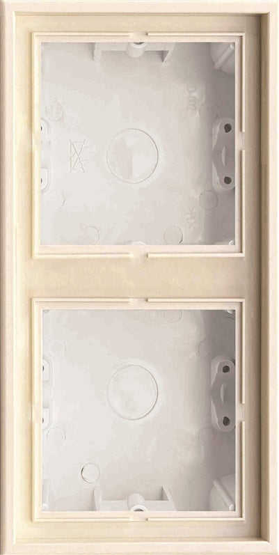 Surface-mounted frame LIREGUS MODERN, 2 gang, sand color