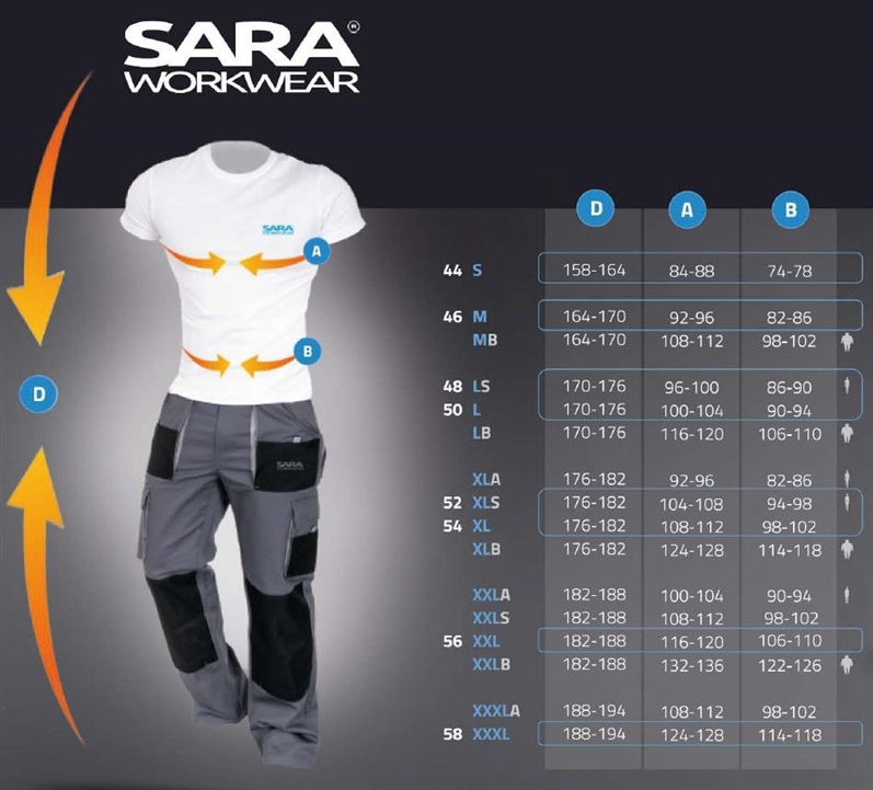 Spodnie robocze Sara Workwear, zielone, bawełna/poliester, XL