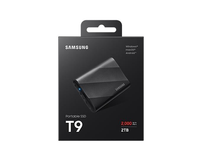 DISKAS SSD SAMSUNG T9 2TB USB 3.2 JUODAS