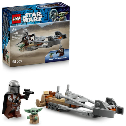 Konstruktorius LEGO® Star Wars™ greitaeigis motociklas,58vnt