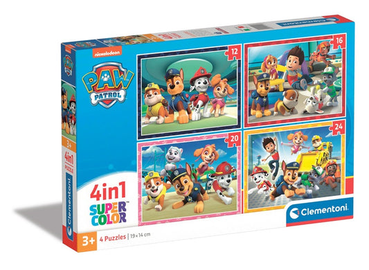 Dėlionė Clementoni PAW PATROL 4IN1 21513, 19 cm x 14 cm