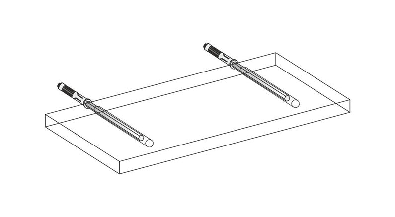 Wspornik półki Dolle StrongFix, 172x12 mm, szary, 2 szt.