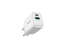 Adapter Sponge C1 22.5W GaN, USB-C/USB-A, biały