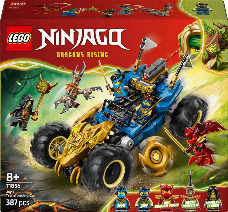 Konstruktorius LEGO® Ninjago Jay automobilis 71856, 387 vnt.