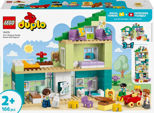 Klocki LEGO® DUPLO® 3 w 1 Rodzinny dom 10470 166 elementów