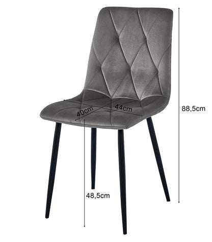 KĖDĖ LIBRA PILKA 86.5X45X54