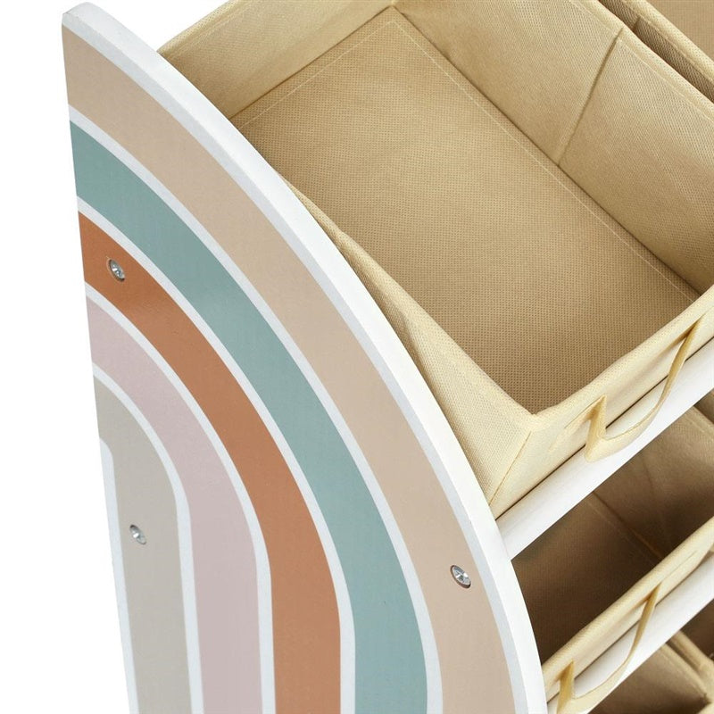 Shelf ZELLER RAINBOW, white / multi-colored, 65×30×64 cm