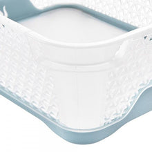 Basket Keeeper, clear/blue, 16 x 20 x 7 cm
