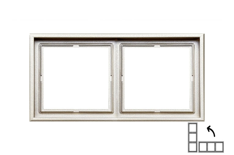 Double frame LIREGUS MODERN, champagne color