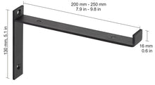Shelf Bracket Dolle Lip, 260x130 mm, black