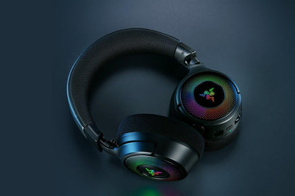 Belaidės žaidimų ausinės Razer Kraken V4, juodos