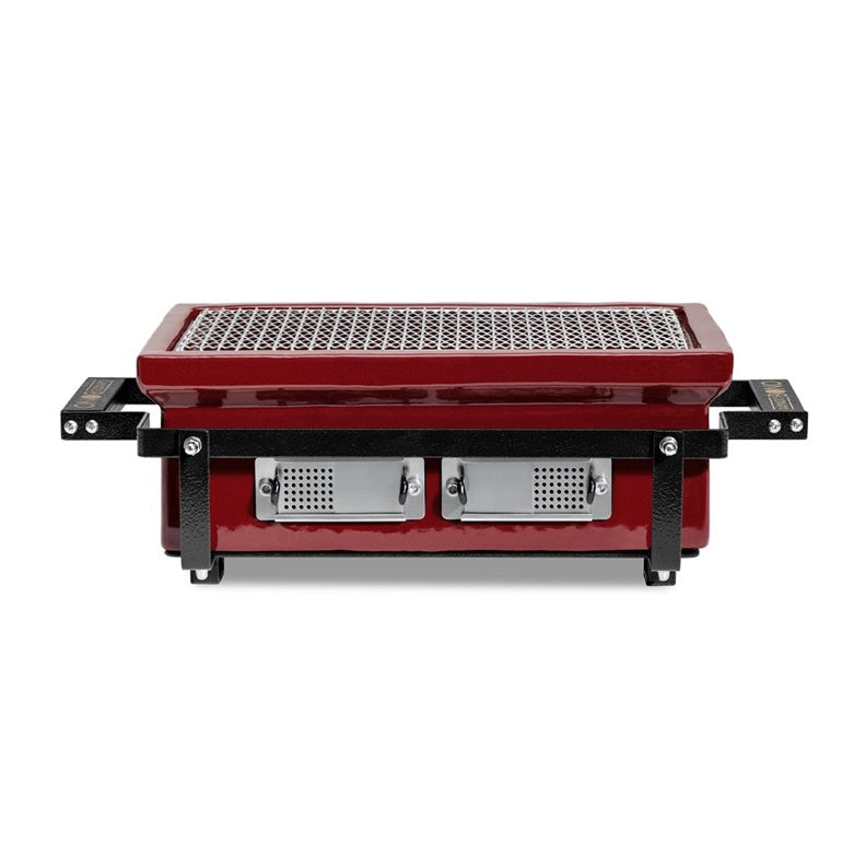 Grilis Kamado Bono HIBACHI EVO SQUARE, raudona, 42 cm