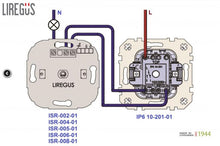 Dimmer switch LIREGUS MODERN, matte white
