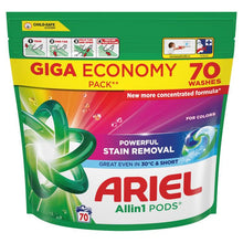 Ariel All-in-1 PODS Color washing capsules, 70 pcs.