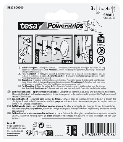 Tesa tesa 58278 clothes hook, black