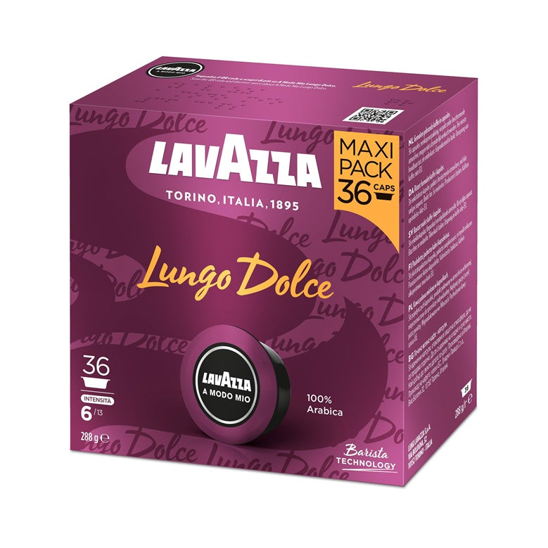Lavazza Lungo Dolce Coffee Capsules, MODO MIO 288g, 36 pcs.