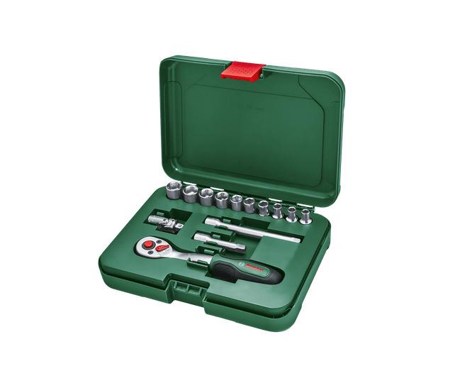 Sukimo galvučių rinkinys Bosch, 14 vnt., 1/4"
