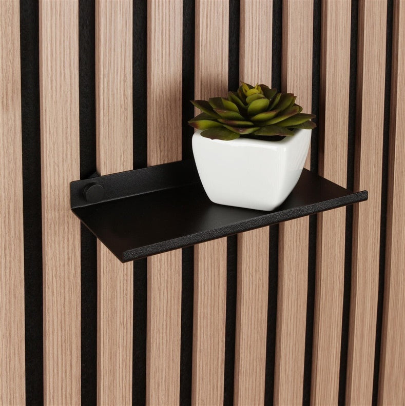 METAL SHELF FOR ACOUSTIC PANELS BLACK