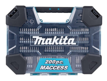 Grąžtų ir antgalių rinkinys Makita 200 vnt E-22610