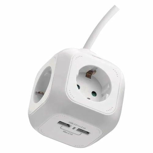 Buitinis ilgintuvas EMOS, 4vt., 2xUSB A, 1.9 m