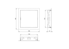 Revizinės durelės EUROPLAST RL1515A, 15 x 15 cm