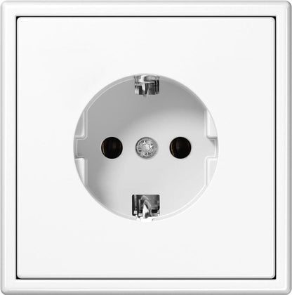 Socket LIREGUS MODERN, earthed, matt white