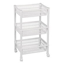 Półka na kółkach, 294 mm x 685 mm x 29 mm, biała