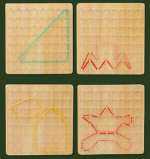 Zabawka edukacyjna Wood Geoboard CZS-411