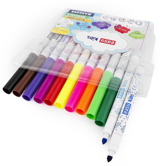 Felt-tip pens, single-ended, 12 pcs.