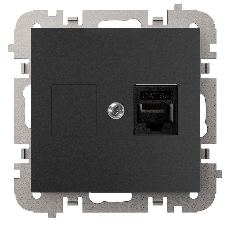 Computer socket ELEKTRO-PLAST VESTRA, black