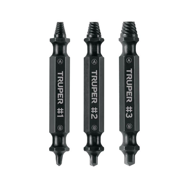 Truper broken screw extractor set, 3 pcs