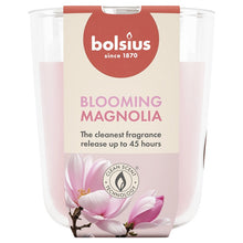 Świeca, zapachowa Bolsius Blooming Magnolia, 45 h, Różowa